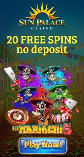 20 No Deposit Free Spins for USA players at Sun Palace Casino 20 No Deposit Free Spins for USA players at Sun Palace Casino